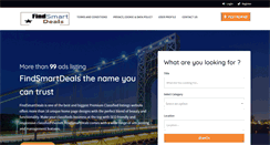 Desktop Screenshot of findsmartdeals.com